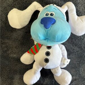 Blues clues blue snow man plush like new